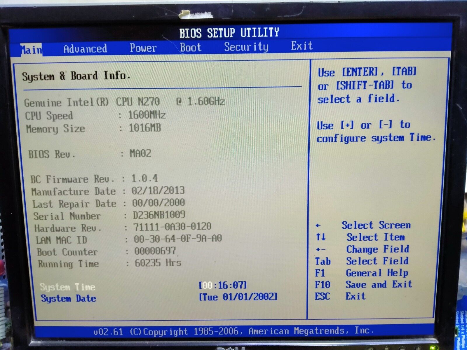 Adlink DPAC-3020-11 G Embedded Controller Industrial PC Bios 08.00.15 Rev MA02